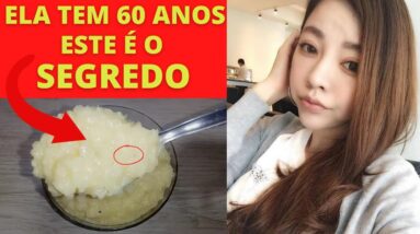 ROSTO SEM RUGAS E JOVEM! ELA TEM MAIS DE 60 ANOS, mas Parece Ter MENOS - Seu Segredo ESTA RECEITA!
