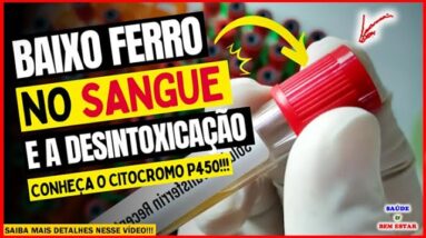 🔴 BAIXO FERRO NO SANGUE desintoxicação saiba o que fazer nesse vídeo