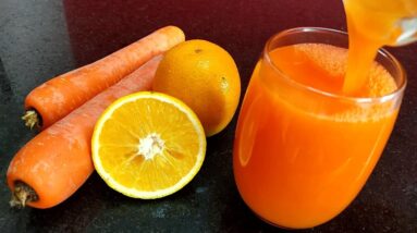 Como fazer suco de laranja com cenoura