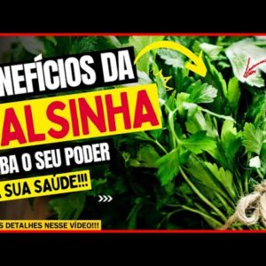 🔴 BENEFÍCIOS DA SALSINHA NA SUA SAÚDE Saiba quais são nesse vídeo!!!