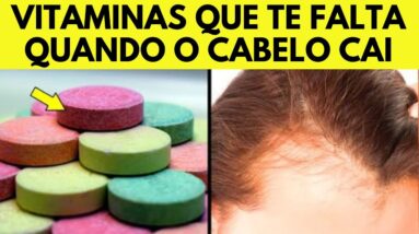 7 VITAMINAS OBRIGATÓRIAS quando aparece QUEDA DE CABELO