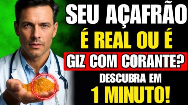 Não coma AÇAFRÃO até saber ISSO! o AÇAFRÃO que você usa pode ser GIZ ou AMIDO... saiba AGORA!