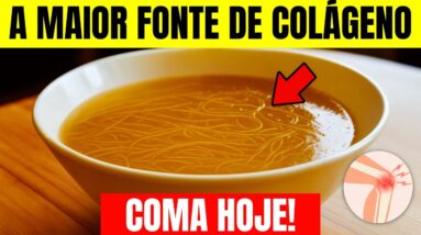 ADEUS INCHAÇO!15alimentos ricos em COLÁGENO que você DEVE comer hoje para suas PERNAS e ARTICULAÇÕES