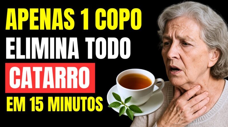 Tome Apenas 1 Xícara para SECAR todo o CATARRO e MUCO da sua GARGANTA em Minutos!